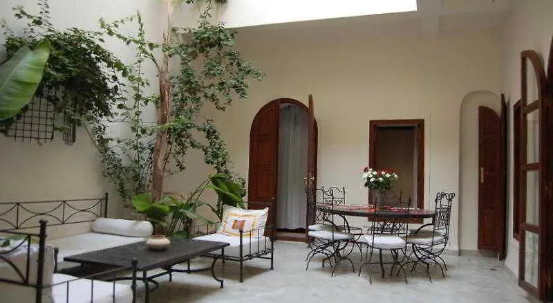 Riad White Flowers Morocco