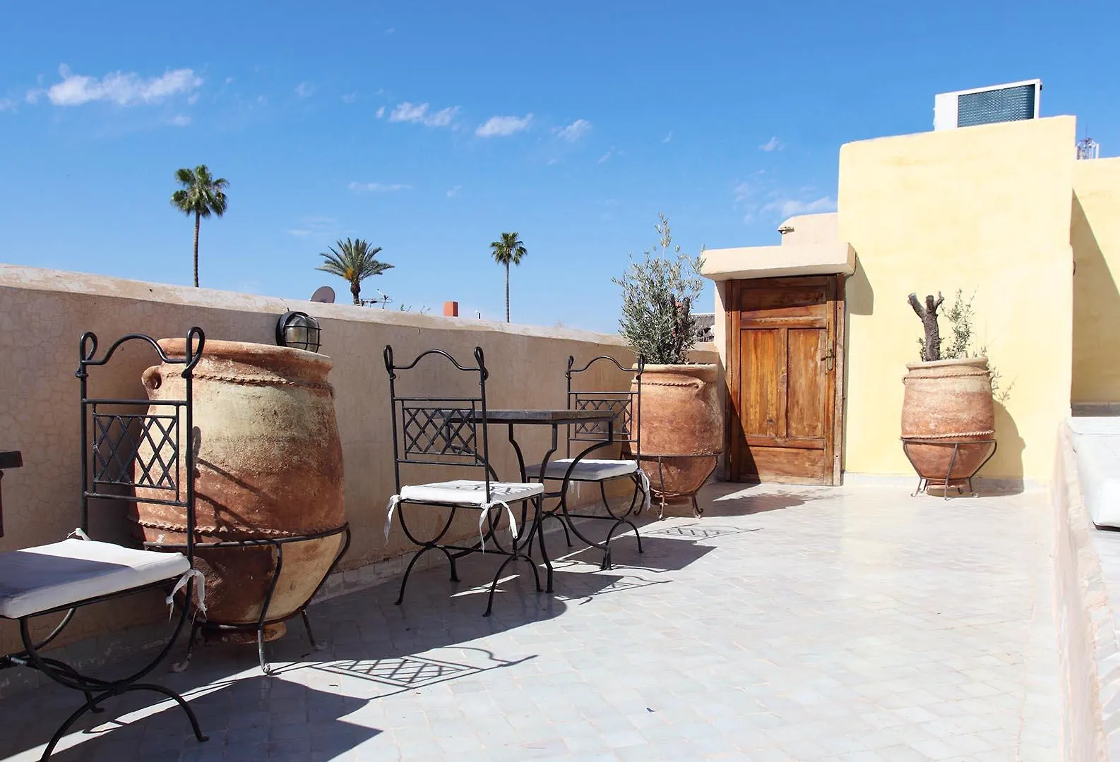 Riad White Flowers Morocco