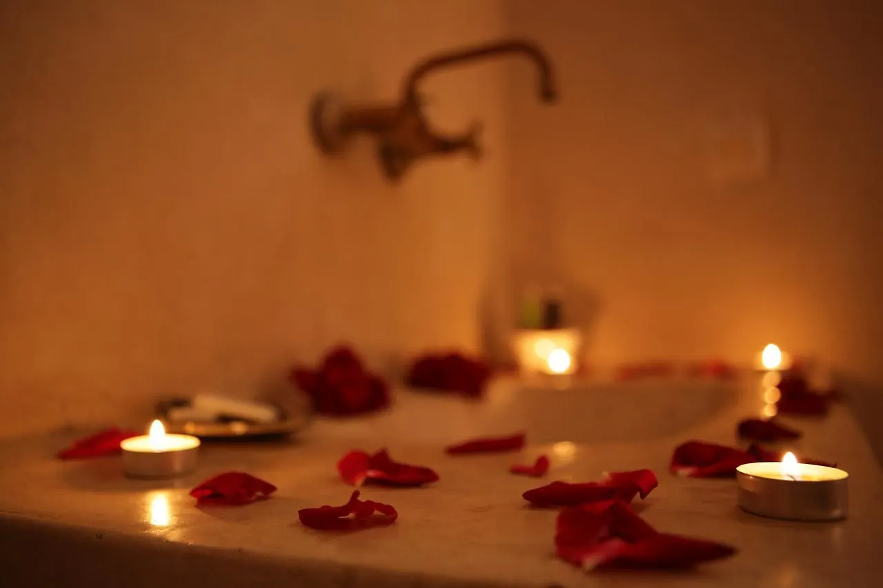 Riad White Flowers Morocco